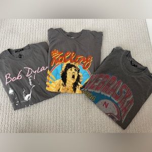 Nasty Gal 3 gray graphic tees